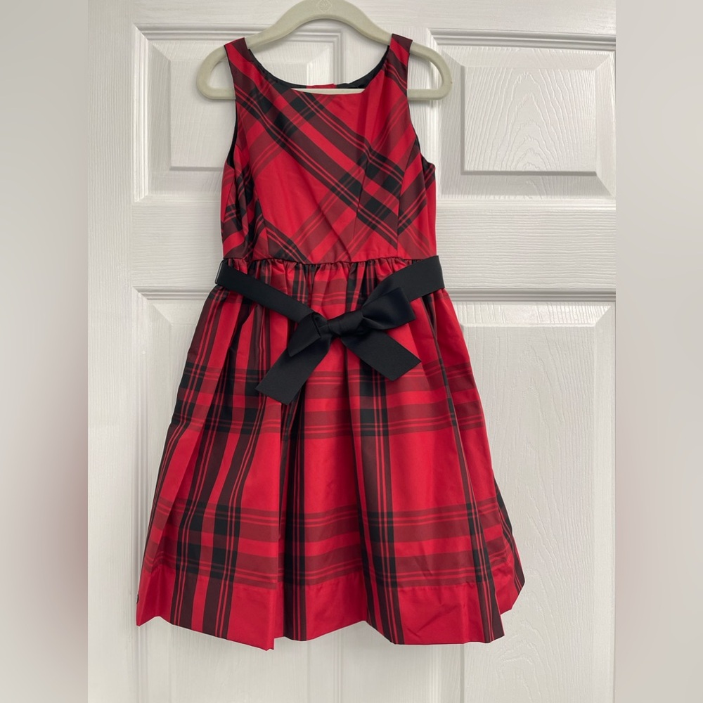 NWT Polo Ralph Lauren HOLIDAY Red Black Plaid Dress Size 6 Christmas